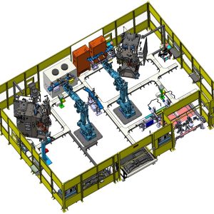 Projection Welding Robotic Working Cell