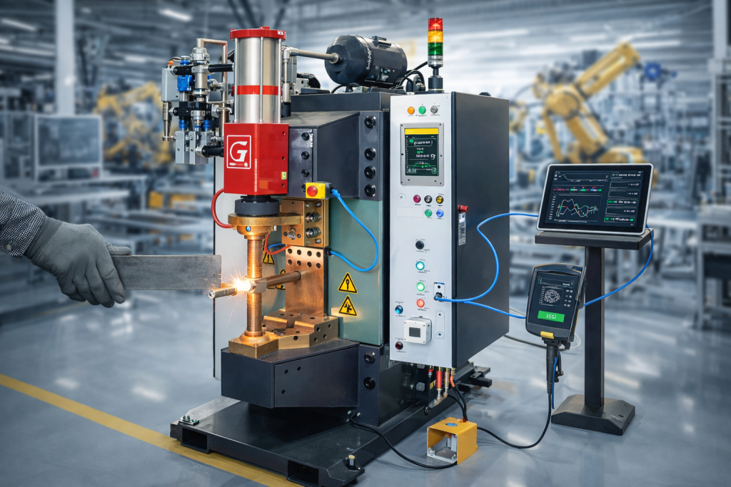 Portable spot welding equipment