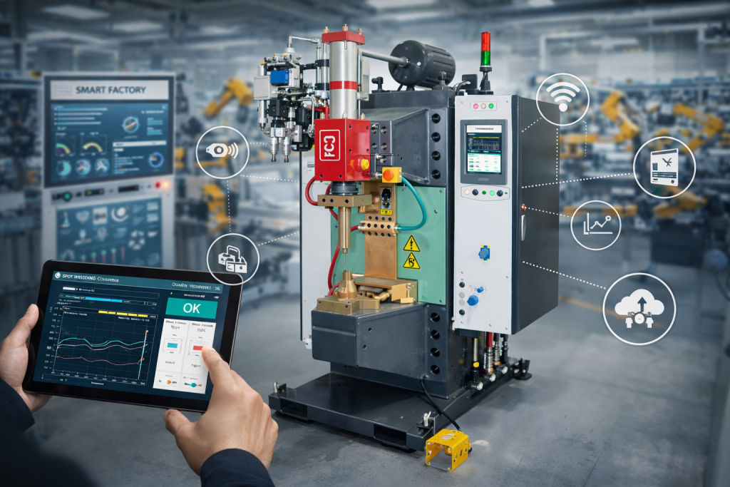 Portable spot welding equipment