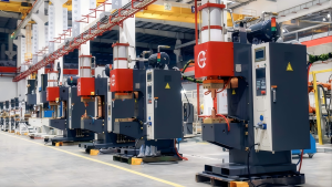 High-performance spot welder for aluminum used in industrial resistance welding applications, delivering precise current and electrode force control for aluminum