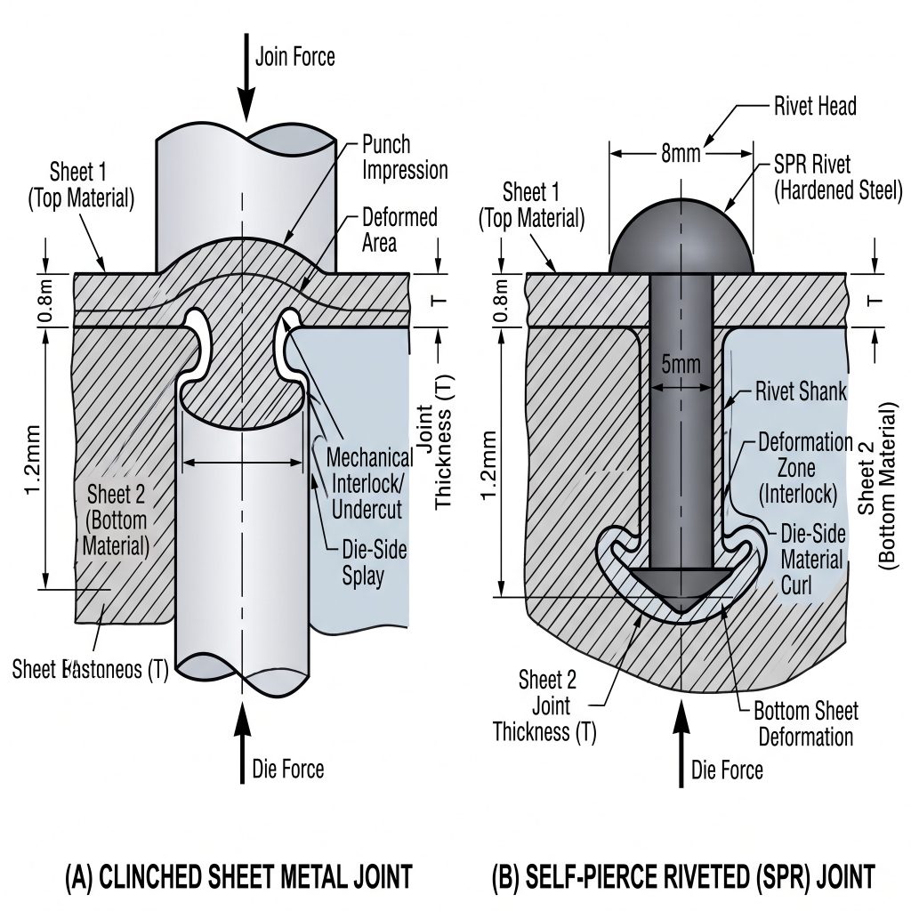 clinching vs riveting